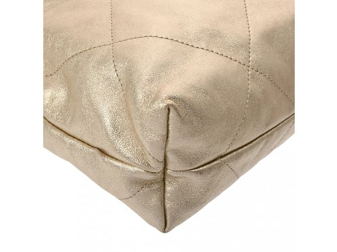 Borsa Piccola Chanel 22 in Oro Metallico D'oro - vista 8