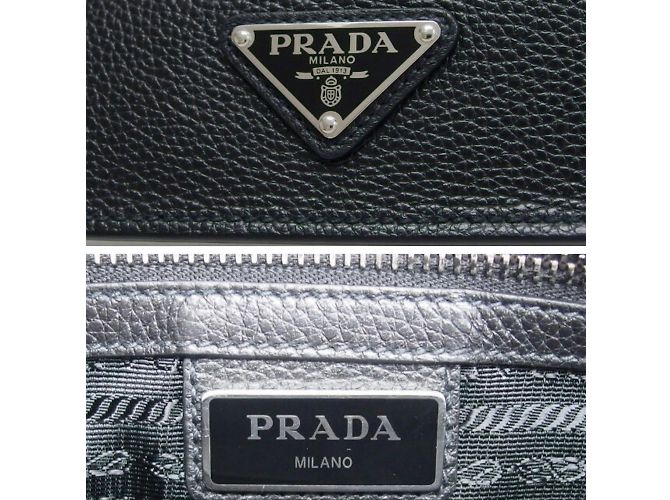 Prada Vitello City Clutch Tasche - Ansicht 9