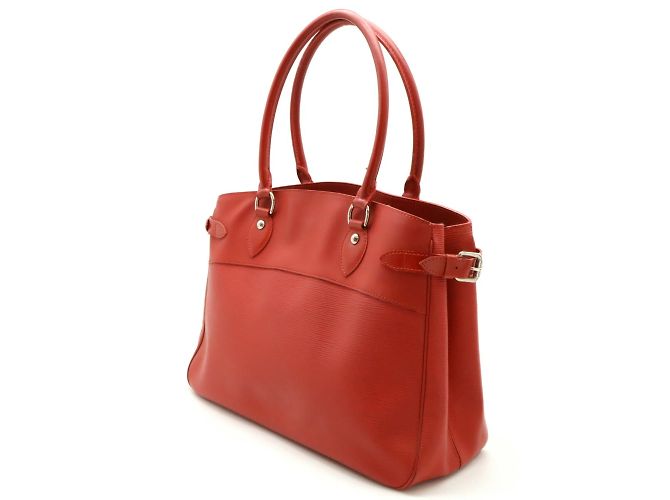 Borsa Tote Louis Vuitton Epi Passy GM Rosso - vista 3