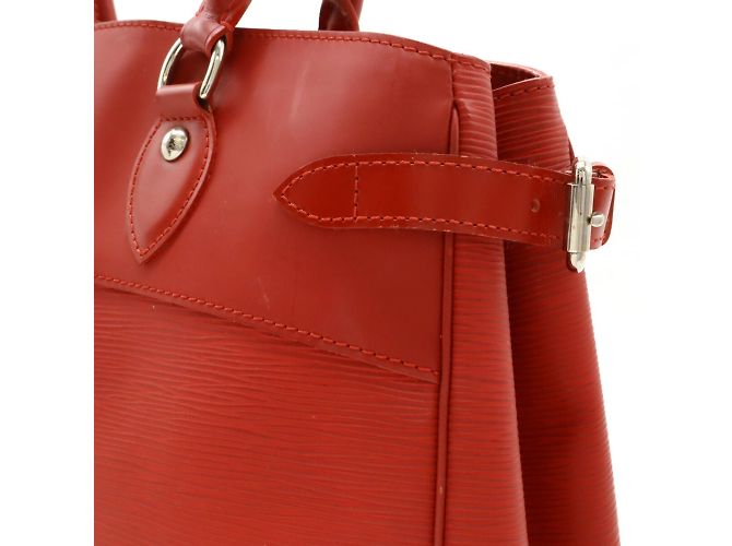 Borsa Tote Louis Vuitton Epi Passy GM Rosso - vista 9