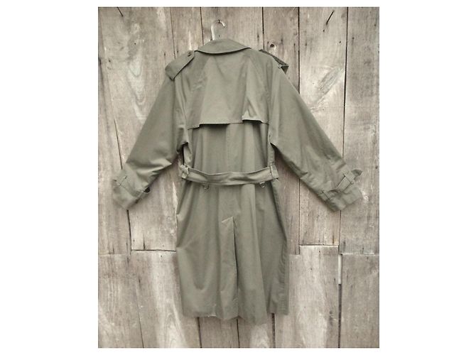 Trench Burberry Kaki in Cotone e Lana Cachi - vista 2