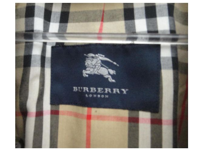 Trench Burberry Kaki in Cotone e Lana Cachi - vista 3