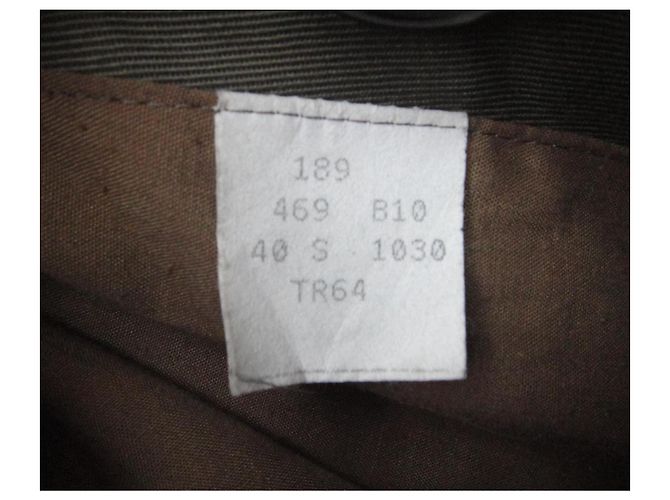 Trench Burberry Kaki in Cotone e Lana Cachi - vista 6