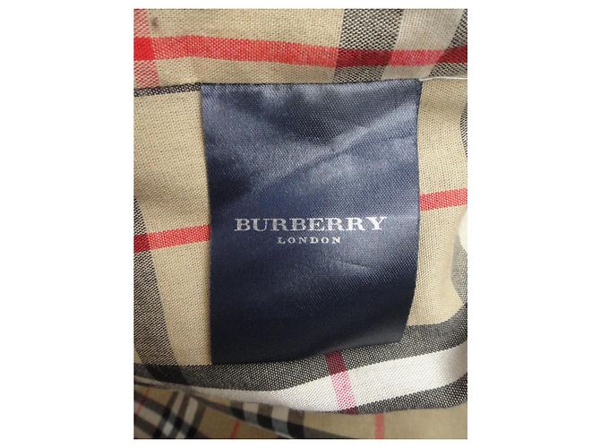 Trench Burberry Kaki in Cotone e Lana Cachi - vista 7