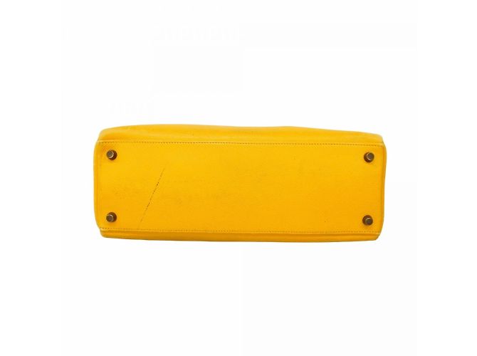 Hermès Borsa Hermes Kelly 32 in Giallo - vista 3