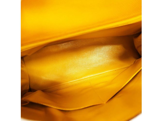 Hermès Borsa Hermes Kelly 32 in Giallo - vista 4