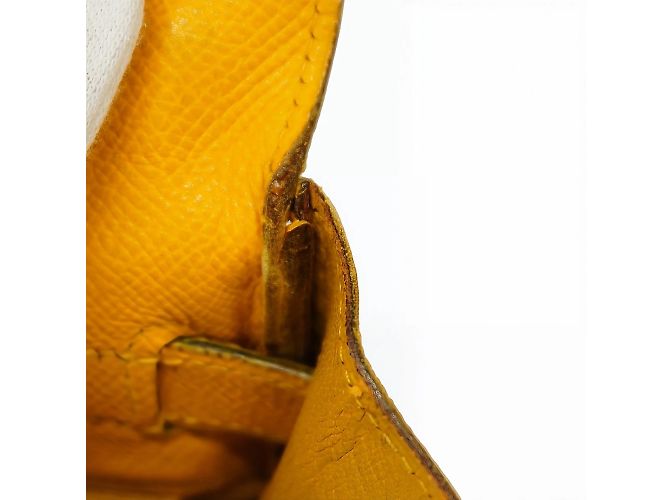 Hermès Borsa Hermes Kelly 32 in Giallo - vista 7
