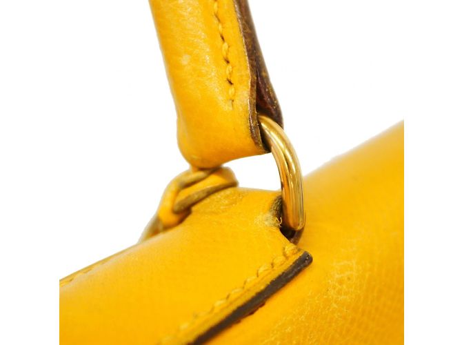 Hermès Borsa Hermes Kelly 32 in Giallo - vista 9