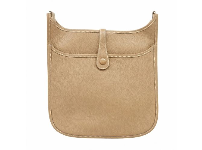 Hermès Borsa a Spalla Hermes Evelyn 2PM Taupe - vista 17