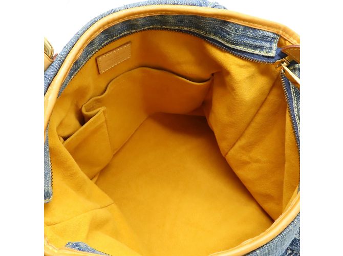 Borsa tote GM in denim Monogram Louis Vuitton Blu - vista 6