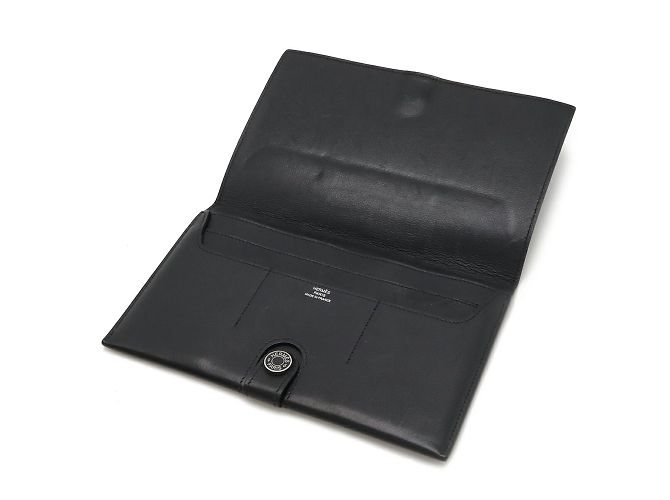 Hermès Billetera Larga Totenmaine Hermes R.M.S Negro - vista 7
