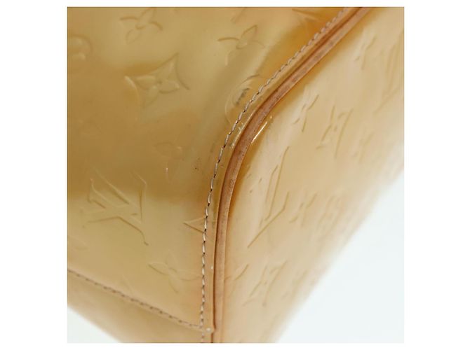 LOUIS VUITTON Borsa a Mano Houston Monogram Vernis Beige M91004 LV Auth 90153 - vista 15
