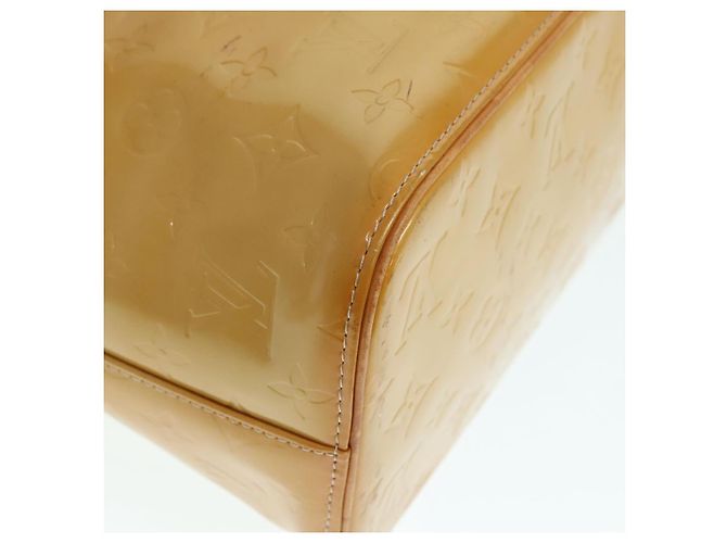 LOUIS VUITTON Borsa a Mano Houston Monogram Vernis Beige M91004 LV Auth 90153 - vista 16