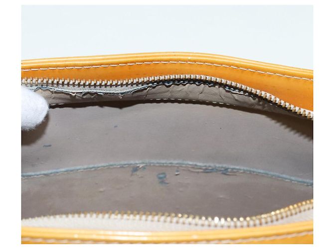 LOUIS VUITTON Borsa a Mano Houston Monogram Vernis Beige M91004 LV Auth 90153 - vista 19