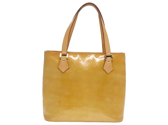 LOUIS VUITTON Borsa a Mano Houston Monogram Vernis Beige M91004 LV Auth 90153 - vista 2
