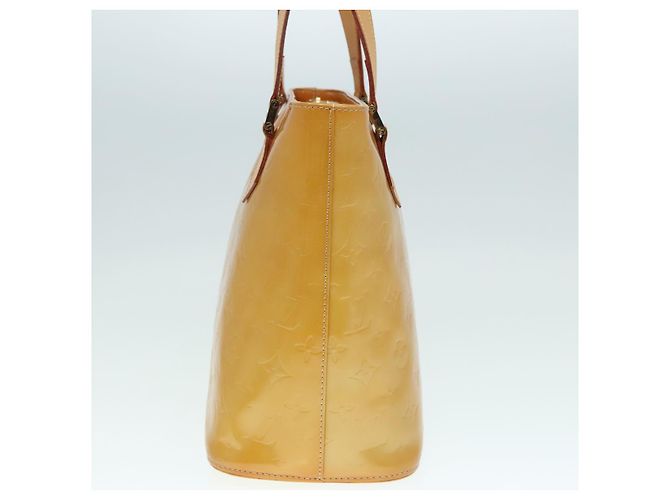 LOUIS VUITTON Borsa a Mano Houston Monogram Vernis Beige M91004 LV Auth 90153 - vista 3