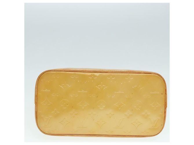 LOUIS VUITTON Borsa a Mano Houston Monogram Vernis Beige M91004 LV Auth 90153 - vista 5