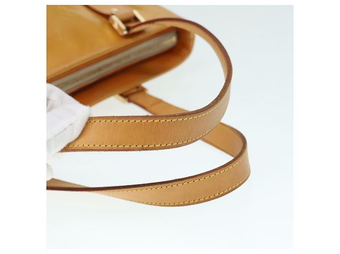 LOUIS VUITTON Borsa a Mano Houston Monogram Vernis Beige M91004 LV Auth 90153 - vista 7