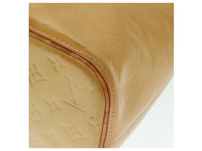 LOUIS VUITTON Borsa a Mano Houston Monogram Vernis Beige M91004 LV Auth 90153 - vista 8