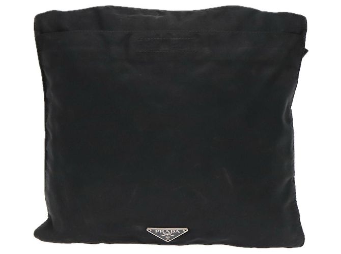 Bolso de hombro PRADA de nylon negro Auth bs18093 - vista 13