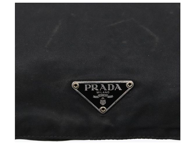 Bolso de hombro PRADA de nylon negro Auth bs18093 - vista 5