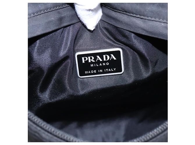 Bolso de hombro PRADA de nylon negro Auth bs18093 - vista 7