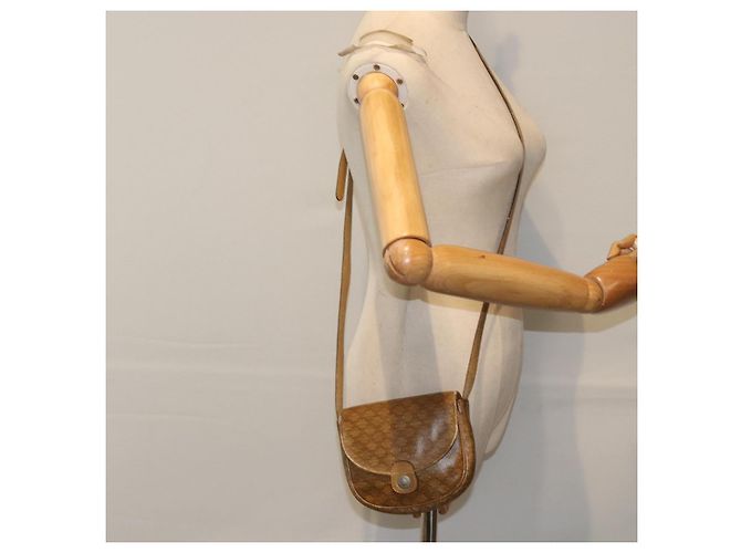 Céline Borsa a spalla in tela Macadam CELINE PVC beige Auth bs18108 - vista 21