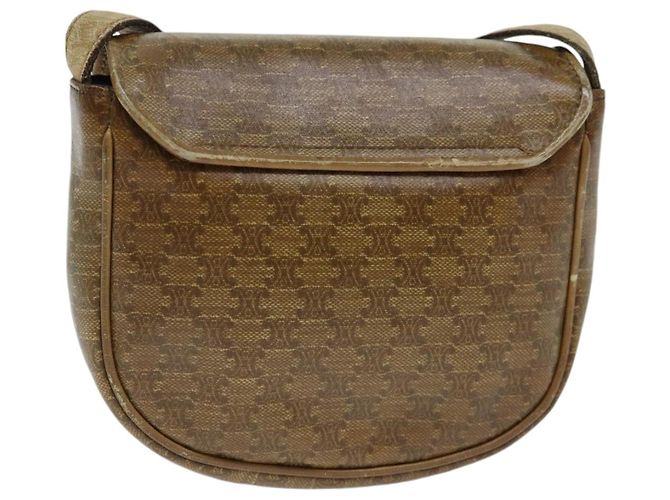 Céline Borsa a spalla in tela Macadam CELINE PVC beige Auth bs18108 - vista 3