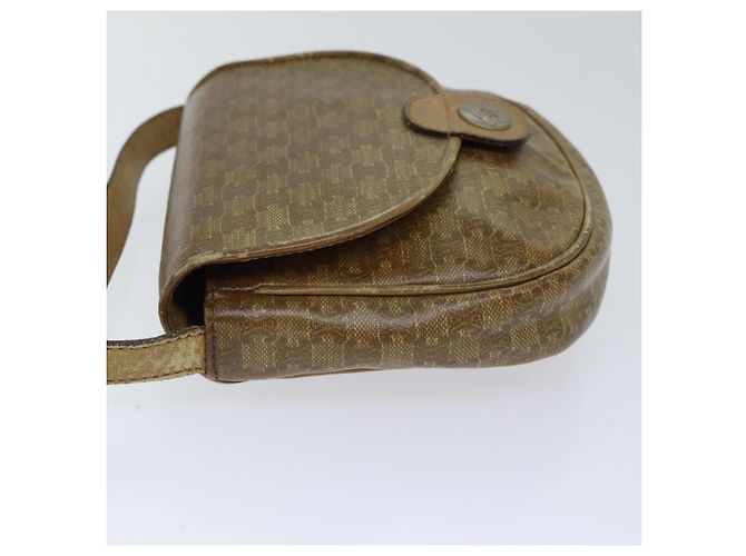 Céline Borsa a spalla in tela Macadam CELINE PVC beige Auth bs18108 - vista 5