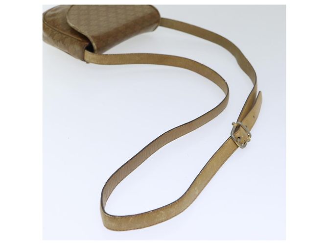 Céline Borsa a spalla in tela Macadam CELINE PVC beige Auth bs18108 - vista 8