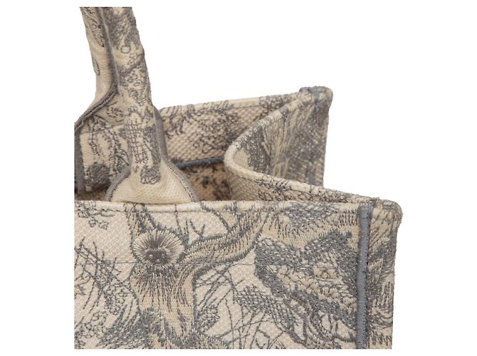 Medium Book Tote aus Toile de Jouy von Dior Grau - Ansicht 10