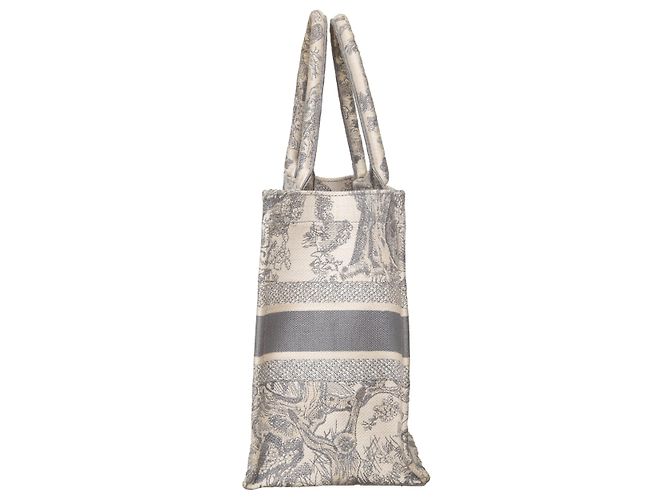 Medium Book Tote aus Toile de Jouy von Dior Grau - Ansicht 3