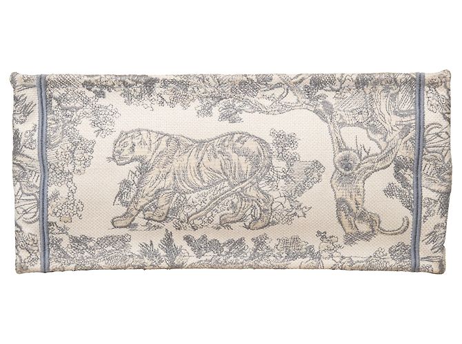 Medium Book Tote aus Toile de Jouy von Dior Grau - Ansicht 7