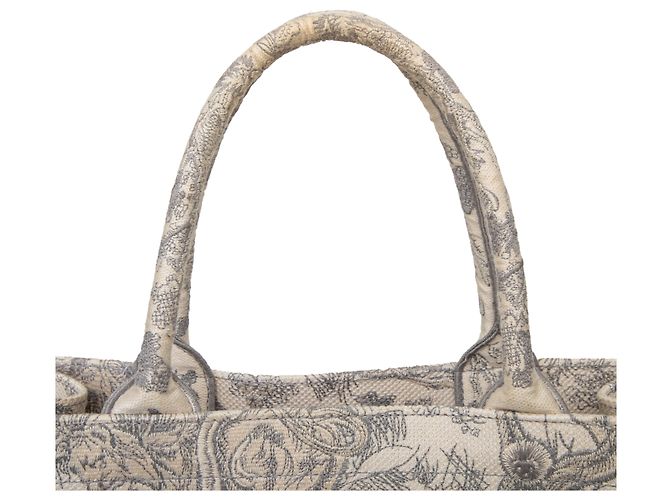 Medium Book Tote aus Toile de Jouy von Dior Grau - Ansicht 8