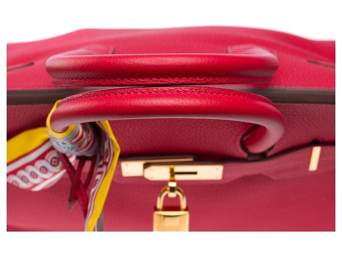 Hermès HERMES Birkin 30 Bag in Red Leather - 102147 - view 10