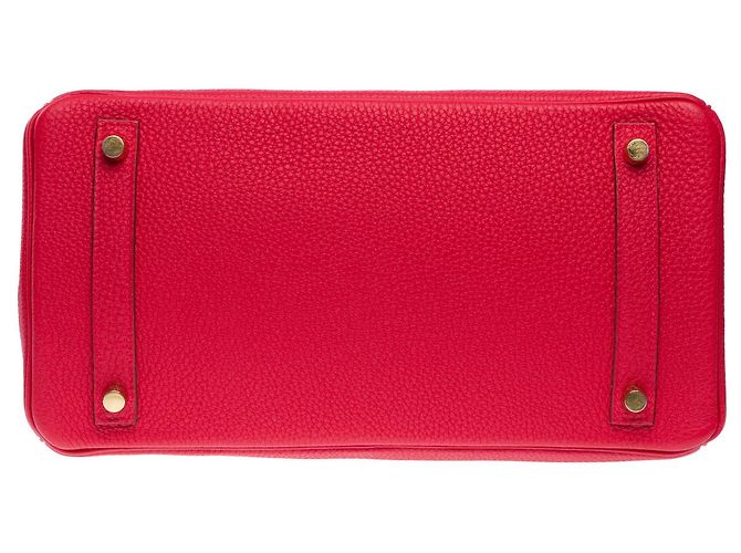 Hermès HERMES Birkin 30 Bag in Red Leather - 102147 - view 11