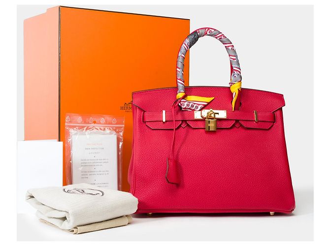 Hermès HERMES Birkin 30 Bag in Red Leather - 102147 - view 2