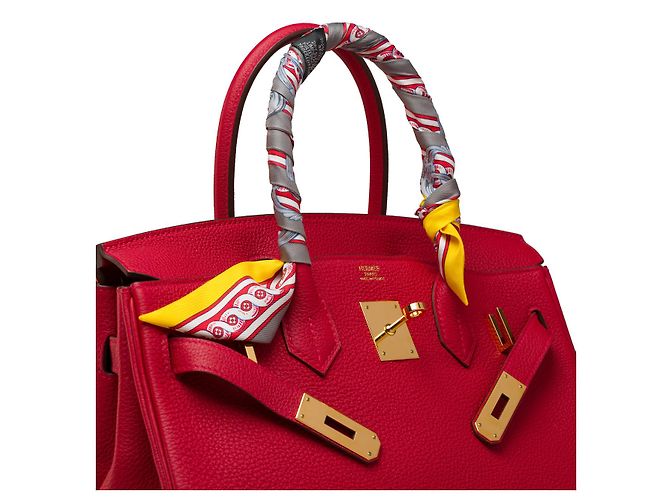 Hermès HERMES Birkin 30 Bag in Red Leather - 102147 - view 7