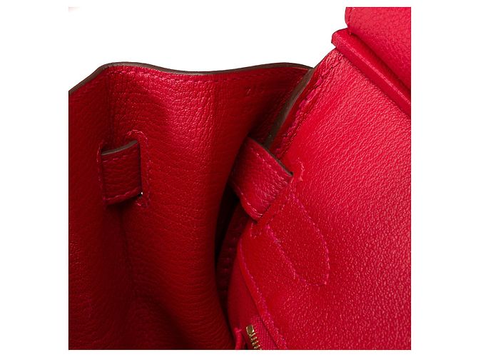 Hermès HERMES Birkin 30 Bag in Red Leather - 102147 - view 8