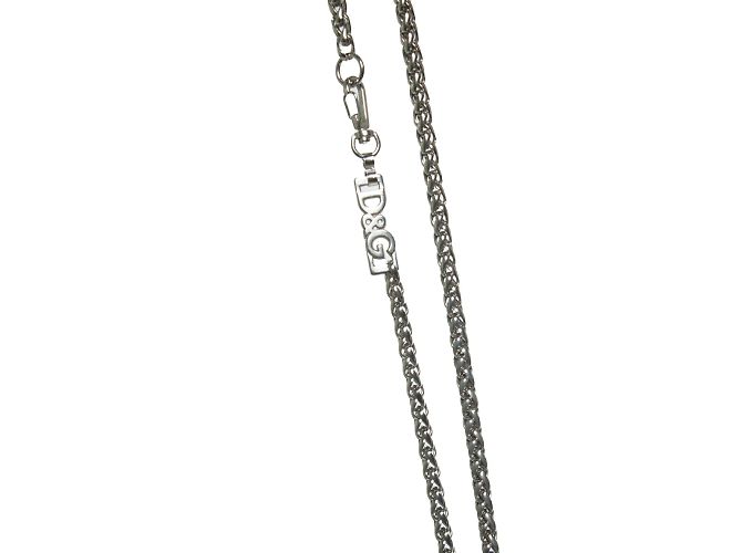Dolce & Gabbana D&G, Collana Love con strass rosa Argento - vista 2