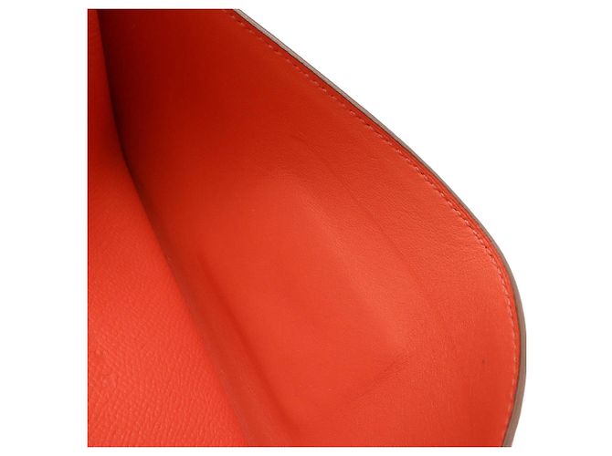 Cartera bi-fold larga Constance de Hermès en rosa claro - vista 10