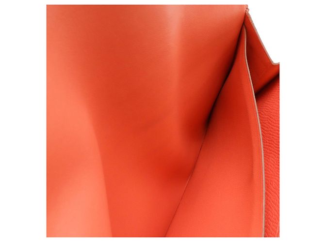 Cartera bi-fold larga Constance de Hermès en rosa claro - vista 7