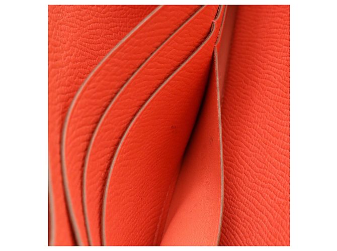 Cartera bi-fold larga Constance de Hermès en rosa claro - vista 8