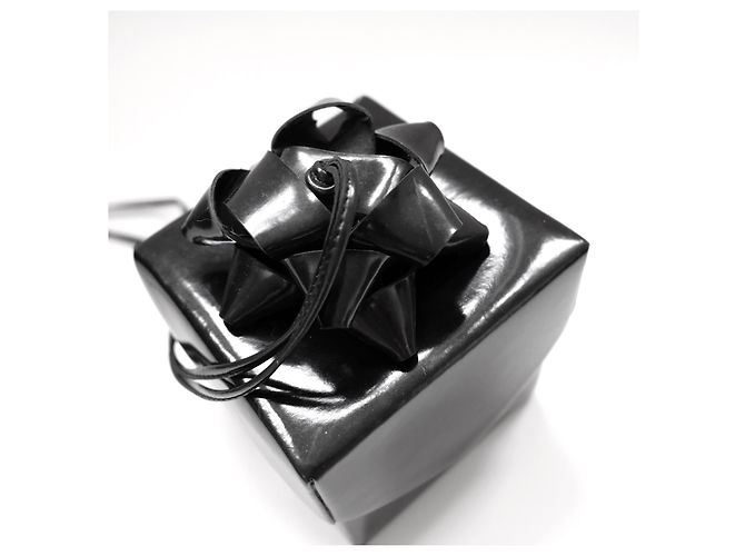 Autre Marque Borsa regalo Yazbukey in pelle vegana nera lucida Nero - vista 3