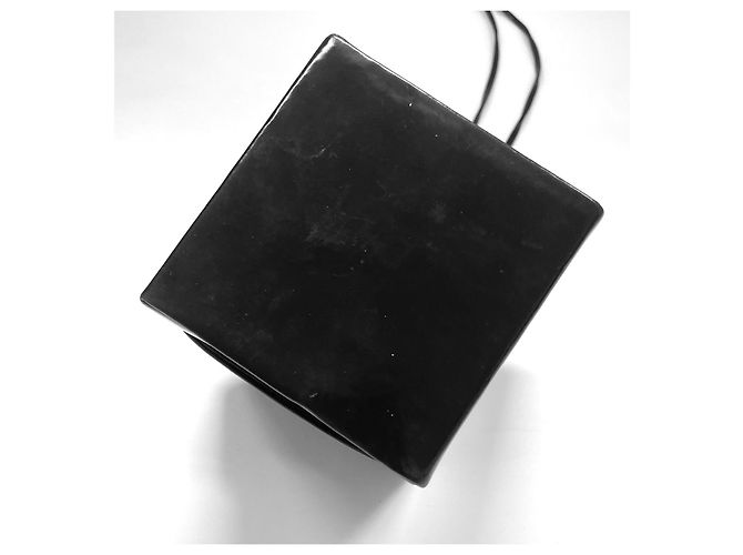 Autre Marque Borsa regalo Yazbukey in pelle vegana nera lucida Nero - vista 6