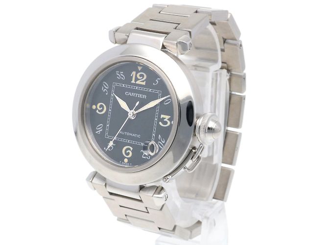 Reloj de pulsera automático de acero inoxidable Cartier Pasha - vista 3