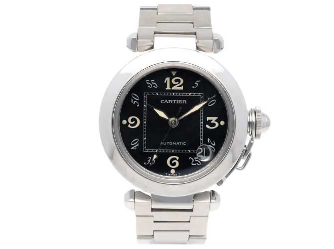 Reloj de pulsera automático de acero inoxidable Cartier Pasha - vista 8