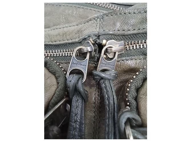 Borsa a mano Zadig & Voltaire Rock Pelle Verde Oliva - vista 10