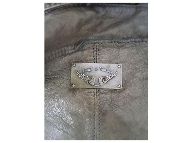 Borsa a mano Zadig & Voltaire Rock Pelle Verde Oliva - vista 12