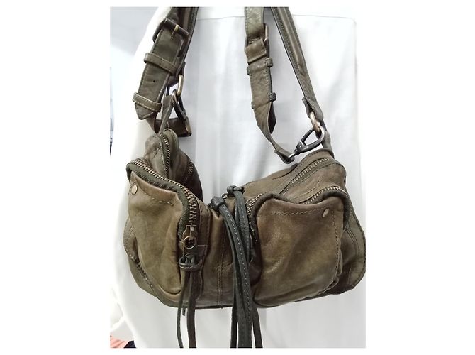 Borsa a mano Zadig & Voltaire Rock Pelle Verde Oliva - vista 2